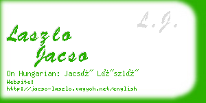 laszlo jacso business card